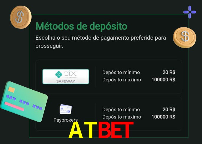 O cassino ATBETbet oferece uma grande variedade de métodos de pagamento